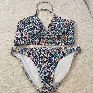 Athleta Multicolor Bikini Set